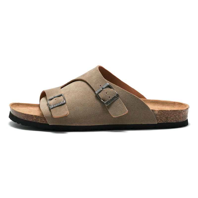Women’s Cork Sandals for Outdoor Wear | Comfortable Lightweight Flat Slides with Arch Support