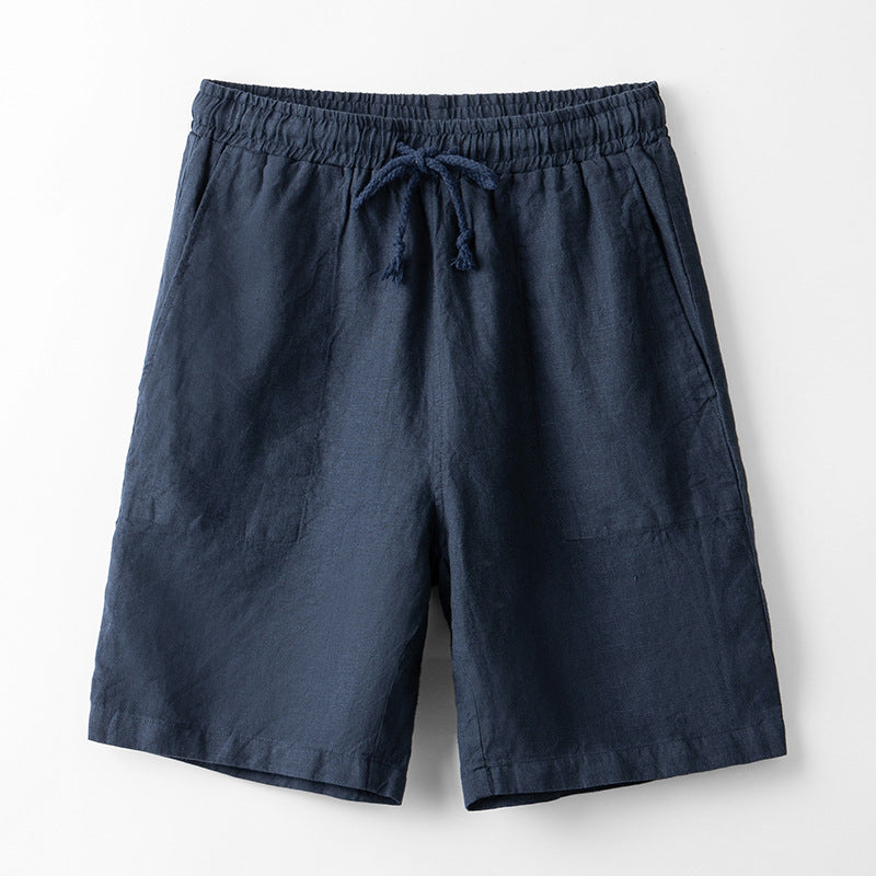 Men Linen Shorts | Straight Fit Summer Shorts | Breathable Casual Beach Wear