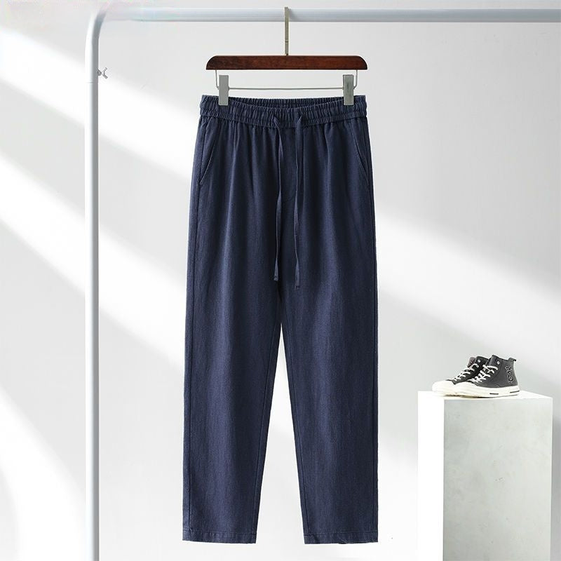 Men Linen Pants | Loose Fit Summer Trousers | Lightweight Breathable Casual Wear
