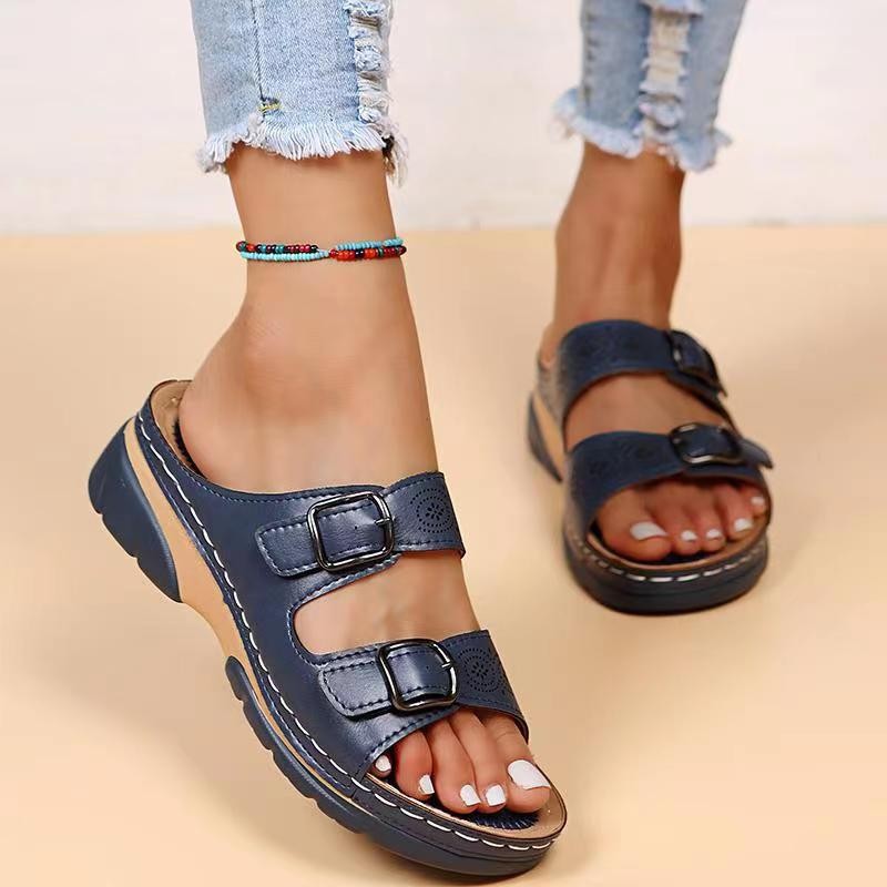 Women’s Plus Size Wedge Sandals | Comfortable Fashion Platform Heels for Casual, Travel and Everyday Wear