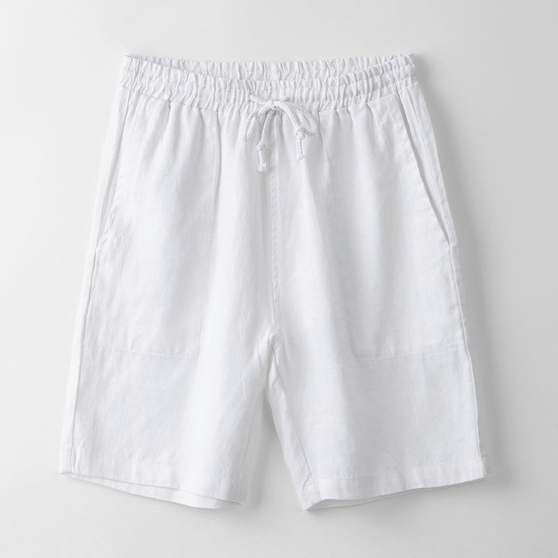 Men Linen Shorts | Straight Fit Summer Shorts | Breathable Casual Beach Wear