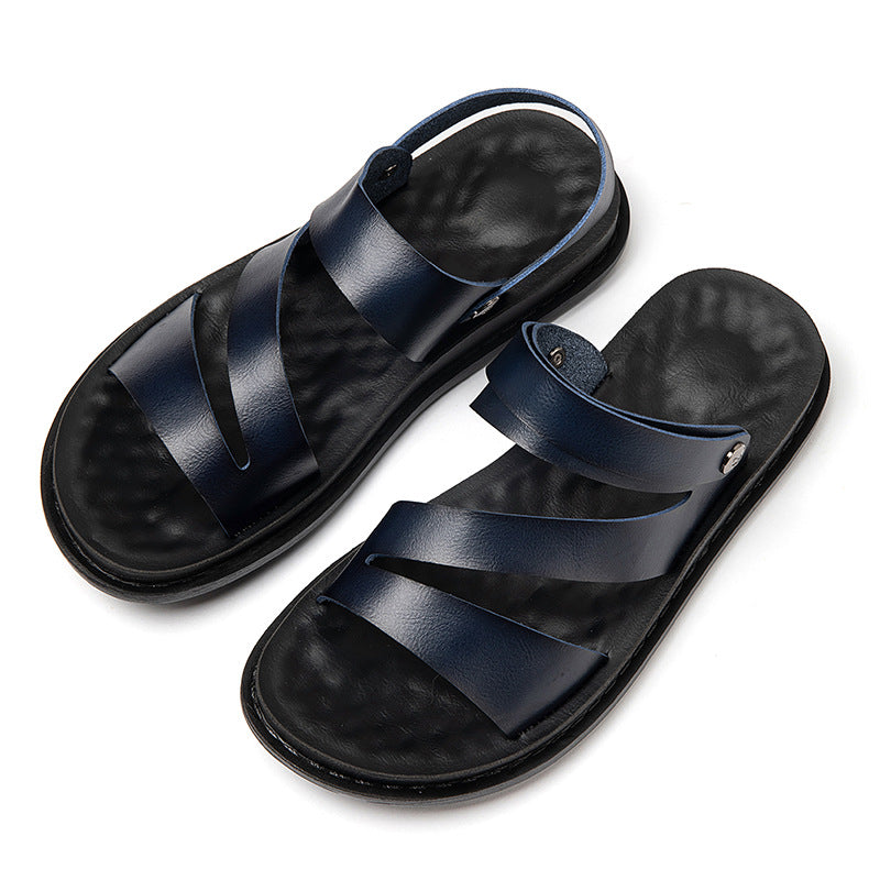 Men Leather Sandals | Casual Summer Sandals | Outdoor Beach Wear | Comfortable Everyday