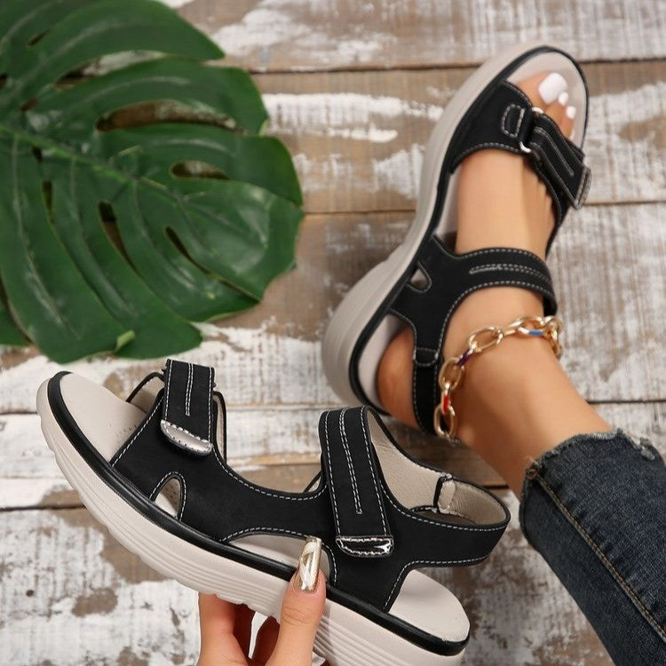 Women’s Velcro Sports Sandals | Lightweight Breathable Summer Beach Sandals for Walking, Travel and Everyday Wear