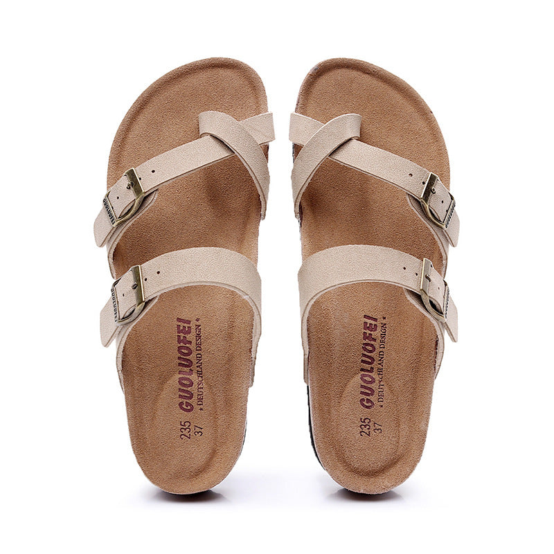 Women’s Cork Summer Slippers | Lightweight Outdoor Comfort Slides for Casual, Beach and Everyday Wear