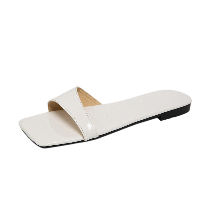 Women’s Flat Casual Slippers – Lightweight Slip-On Summer Sandals for Daily Wear