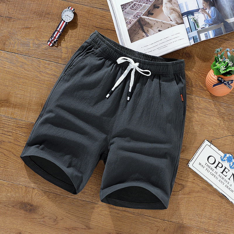 Men Cotton Linen Shorts | Loose Fit Summer Shorts | Casual Beach Streetwear