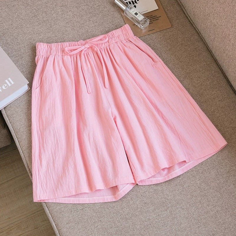 Women’s Cotton Linen Loose Shorts | Lightweight Breathable Casual Summer Shorts for Women