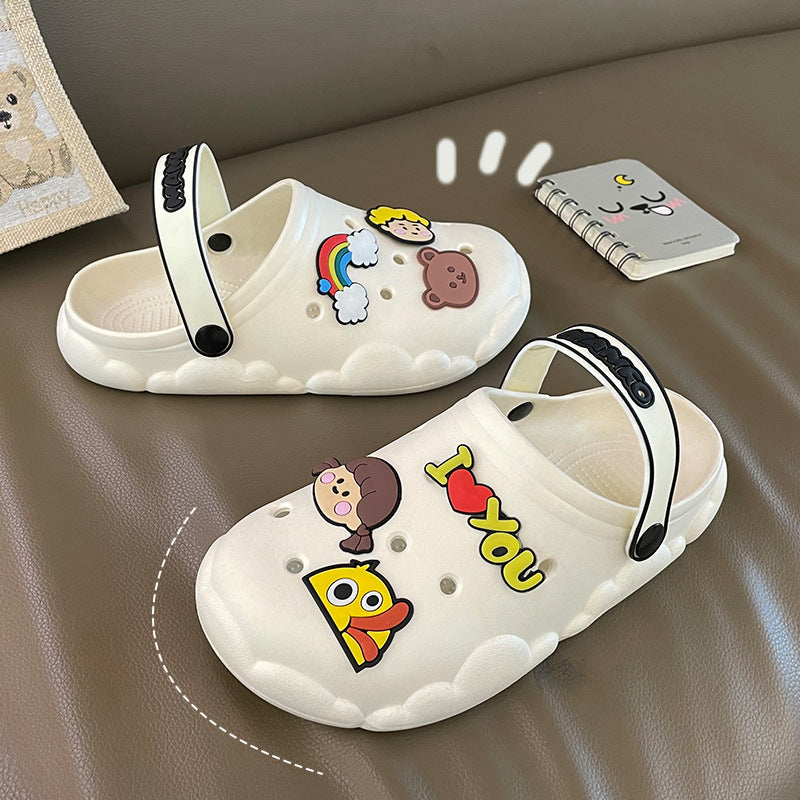 Women’s Trendy Thick Sole Beach Sandals – Soft Comfortable Platform Casual Summer Slippers