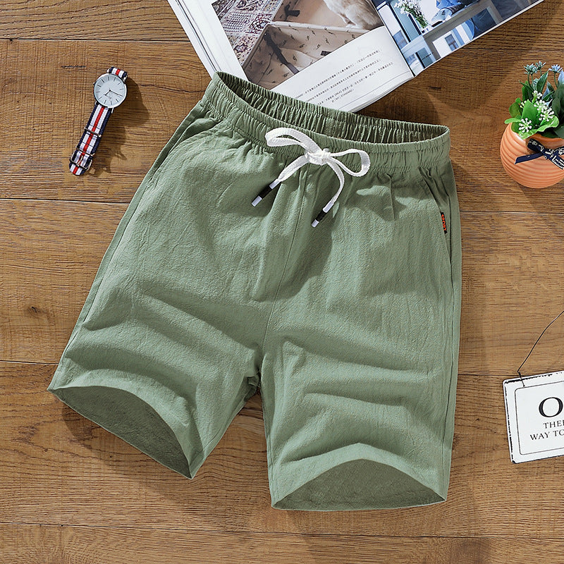 Men Cotton Linen Shorts | Loose Fit Summer Shorts | Casual Beach Streetwear