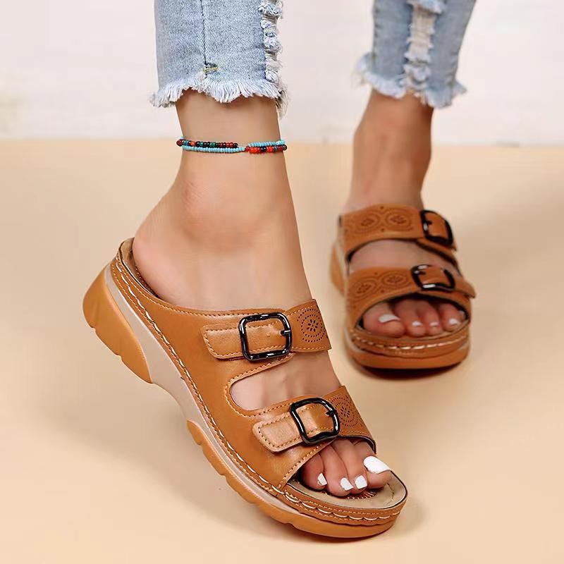 Women’s Plus Size Wedge Sandals | Comfortable Fashion Platform Heels for Casual, Travel and Everyday Wear