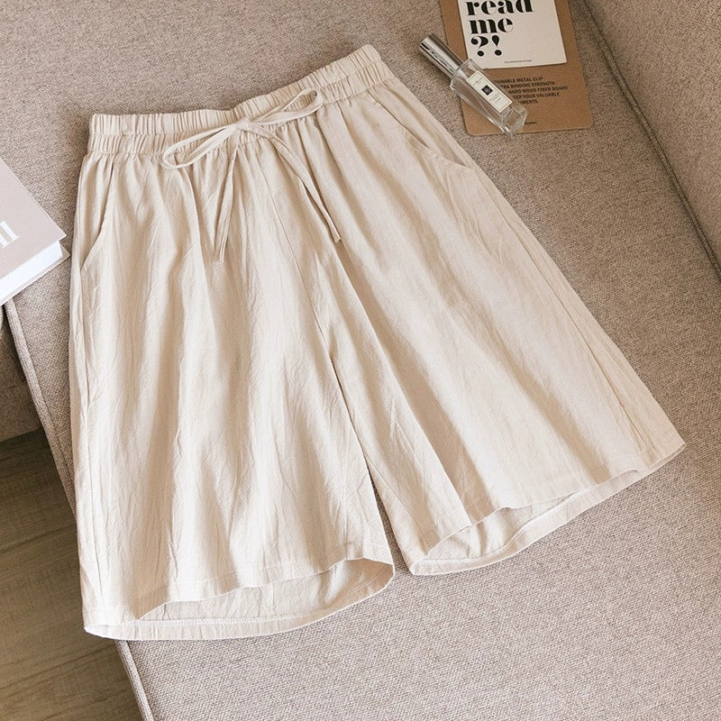 Women’s Cotton Linen Loose Shorts | Lightweight Breathable Casual Summer Shorts for Women
