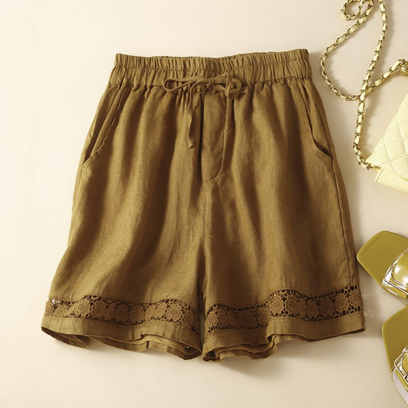 Women’s Thin Linen Shorts | Lightweight Breathable Casual Summer Beach Shorts for Women