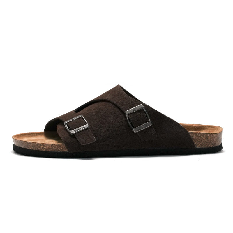 Women’s Cork Sandals for Outdoor Wear | Comfortable Lightweight Flat Slides with Arch Support
