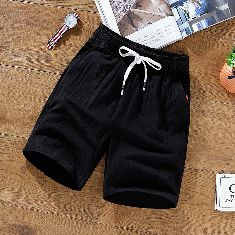 Men Cotton Linen Shorts | Loose Fit Summer Shorts | Casual Beach Streetwear