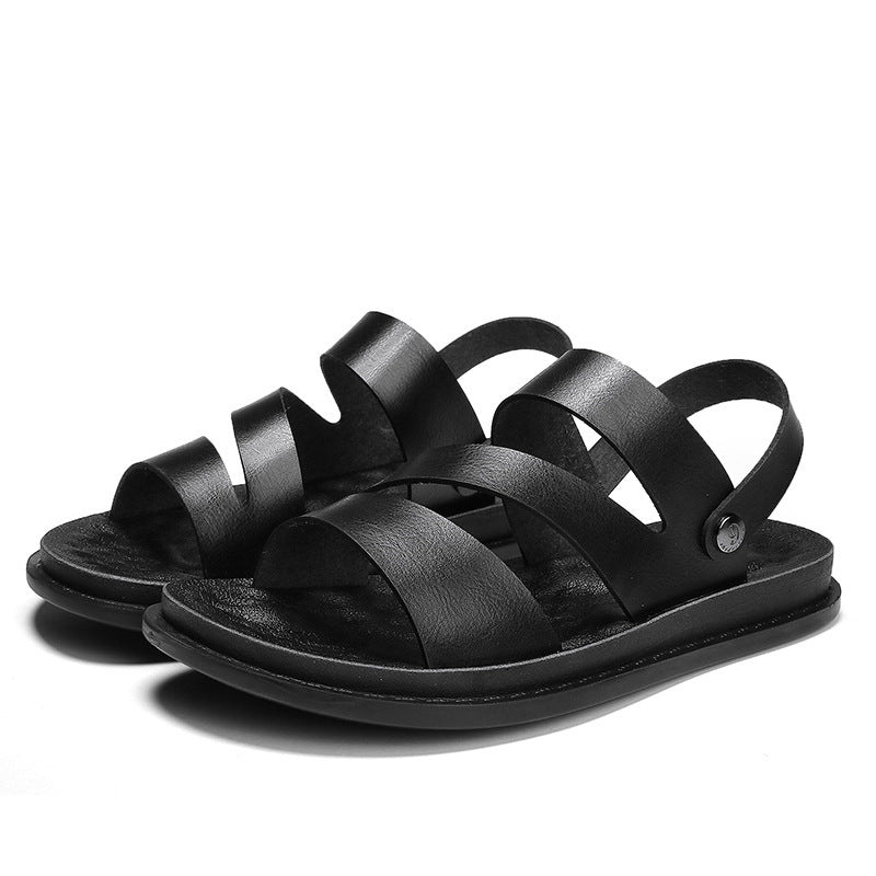 Men Leather Sandals | Casual Summer Sandals | Outdoor Beach Wear | Comfortable Everyday