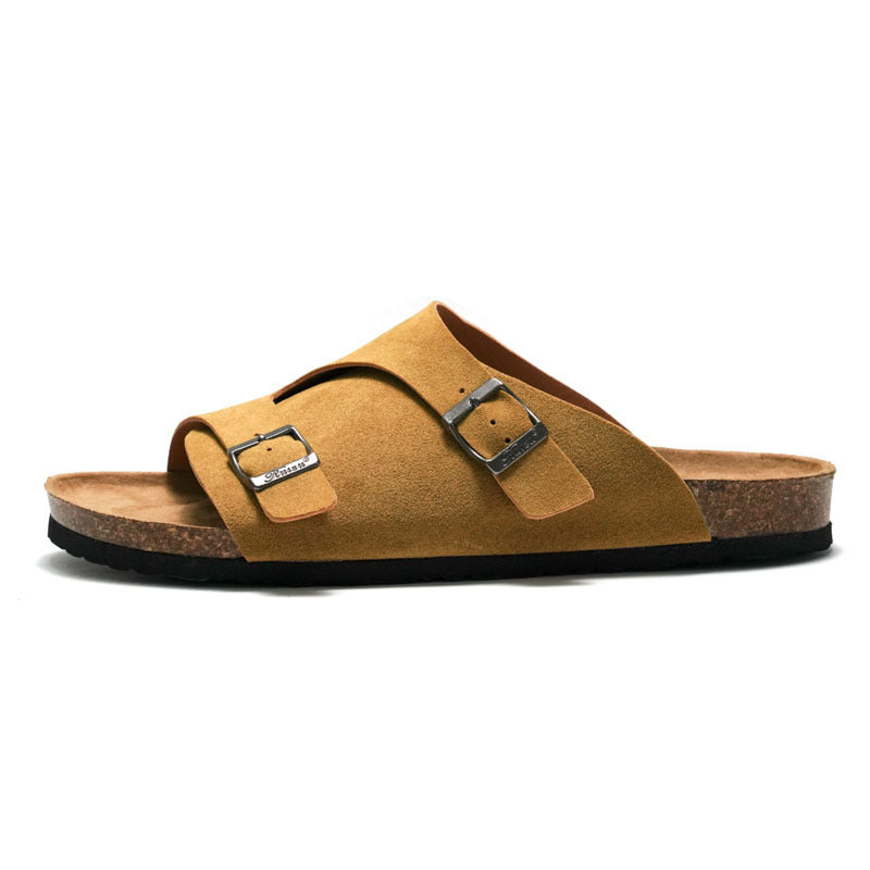 Women’s Cork Sandals for Outdoor Wear | Comfortable Lightweight Flat Slides with Arch Support