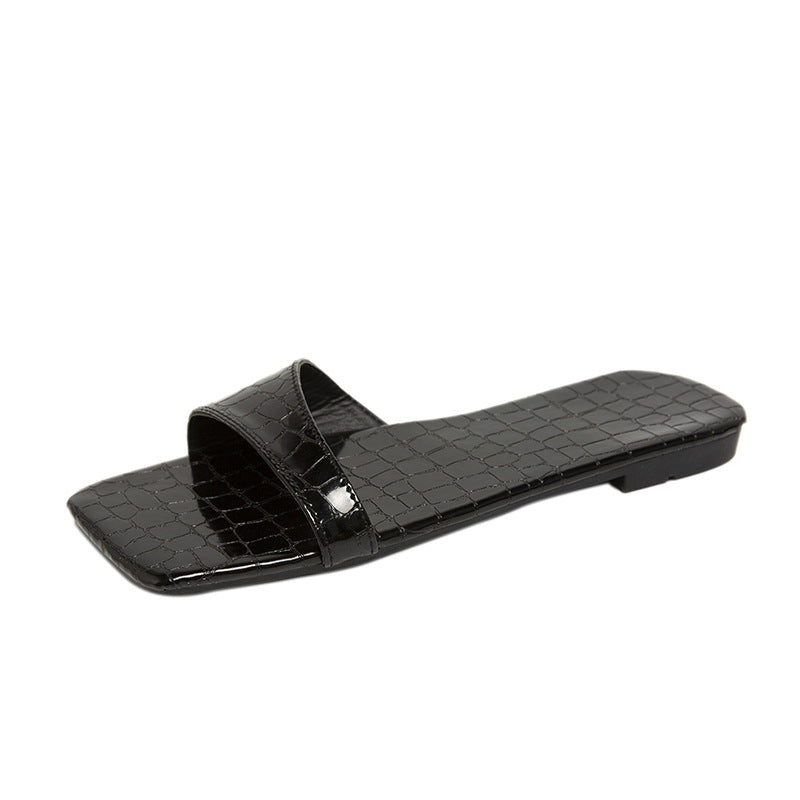 Women’s Flat Casual Slippers – Lightweight Slip-On Summer Sandals for Daily Wear