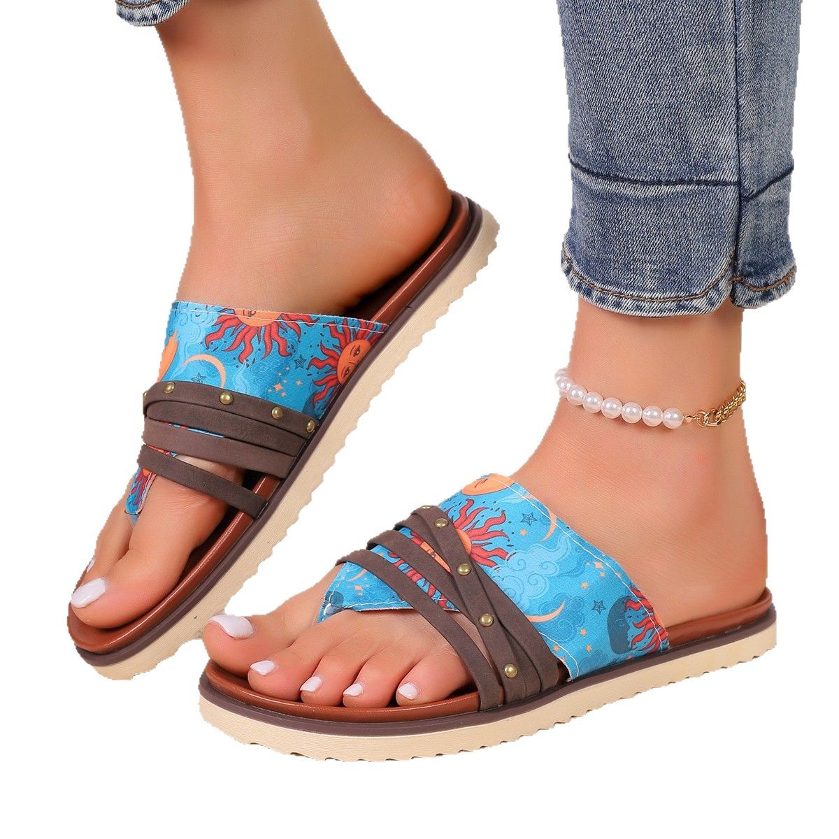 Women’s Plus Size Flip Flop Sandals | Lightweight Beach Summer Slippers for Casual, Travel and Everyday Wear