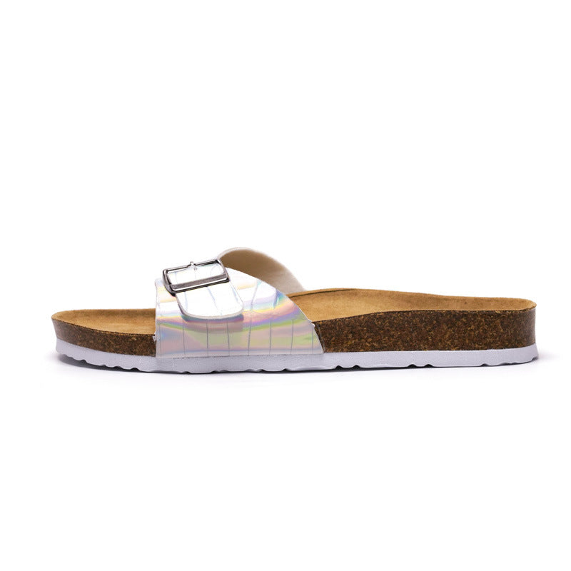 Women’s Trendy Cork Slippers & Sandals | Comfortable Beach Slides with Arch Support for Casual Wear