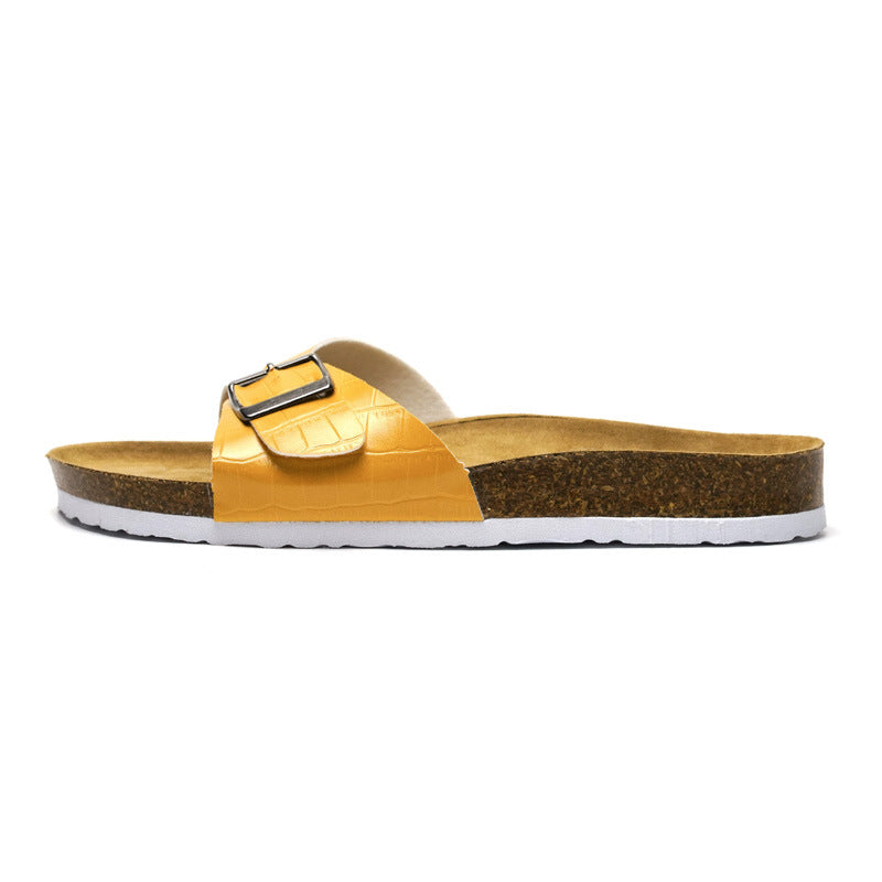 Women’s Trendy Cork Slippers & Sandals | Comfortable Beach Slides with Arch Support for Casual Wear