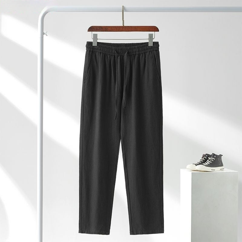 Men Linen Pants | Loose Fit Summer Trousers | Lightweight Breathable Casual Wear