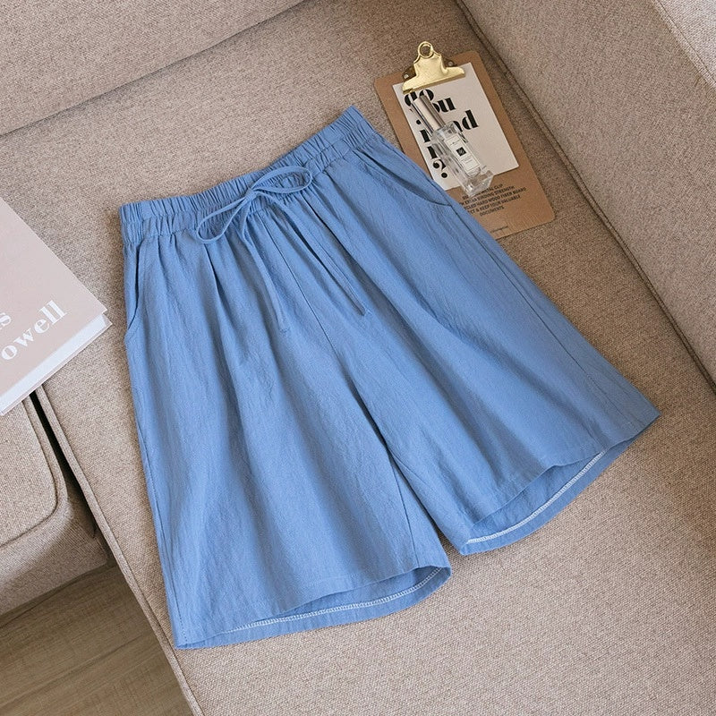 Women’s Cotton Linen Loose Shorts | Lightweight Breathable Casual Summer Shorts for Women