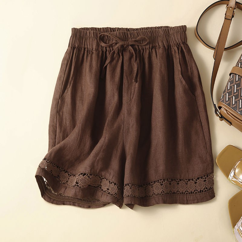 Women’s Thin Linen Shorts | Lightweight Breathable Casual Summer Beach Shorts for Women