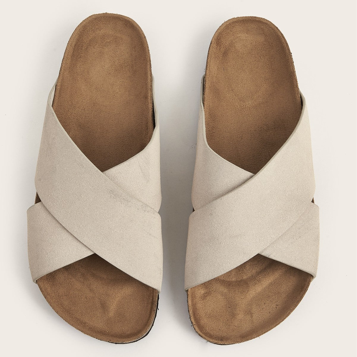 Women’s Plus Size Roman Flat Sandals | Cross Strap Slip-On Summer Sandals for Casual, Travel and Everyday Wear