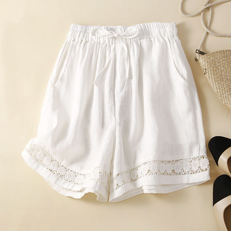 Women’s Thin Linen Shorts | Lightweight Breathable Casual Summer Beach Shorts for Women