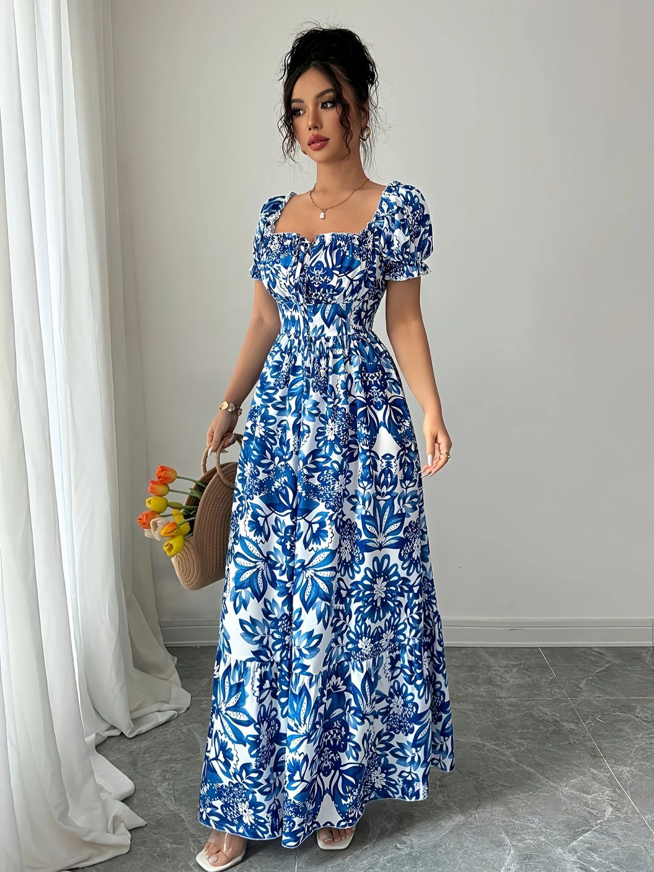 Women’s French Style Summer Slip Dress | Elegant Lightweight Flowy Dress for Casual, Vacation and Party Wear