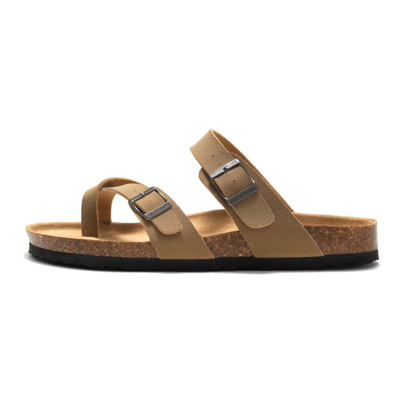 Women’s Cork Trendy Summer Sandals | Comfortable Outdoor Casual Slides for Travel, Beach and Everyday Wear