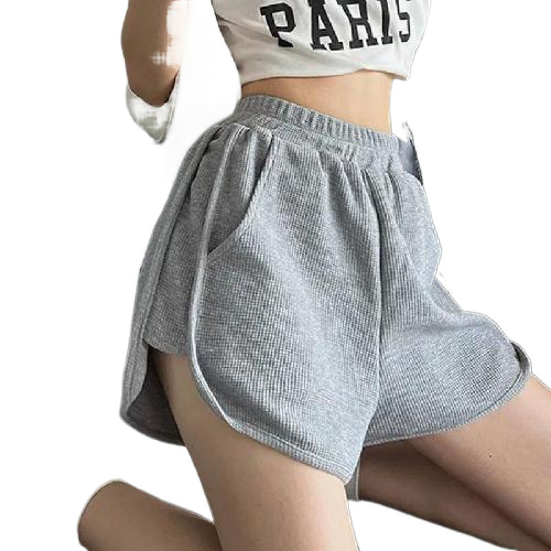 Women’s Waffle Sweat Shorts – Soft Lightweight Casual Lounge Shorts for Everyday Comfort
