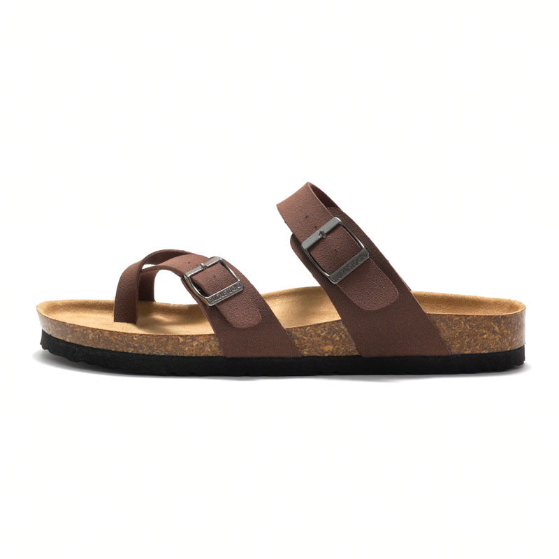 Women’s Cork Trendy Summer Sandals | Comfortable Outdoor Casual Slides for Travel, Beach and Everyday Wear