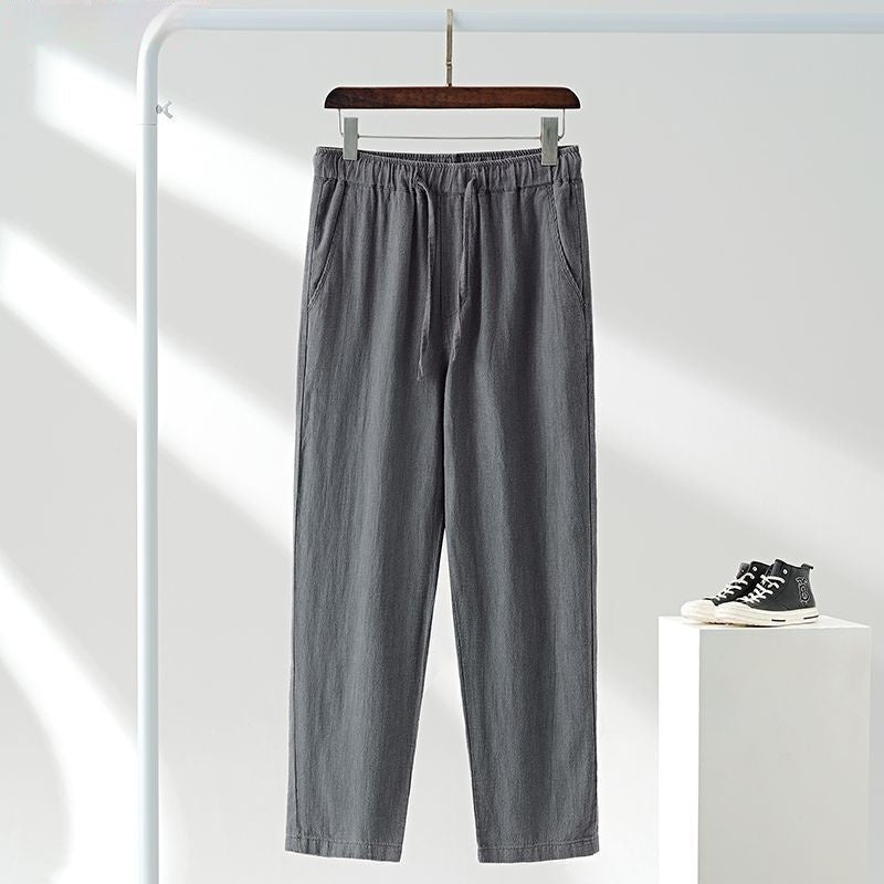 Men Linen Pants | Loose Fit Summer Trousers | Lightweight Breathable Casual Wear